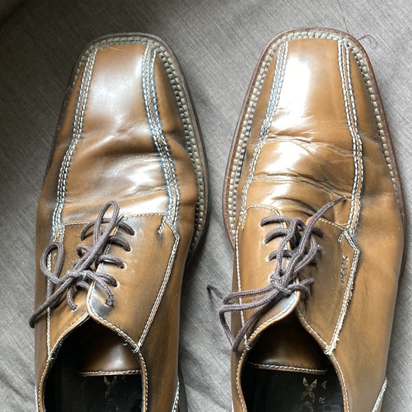 Geox Brown Square Toe Dress Shoe - Picture 9 of 9